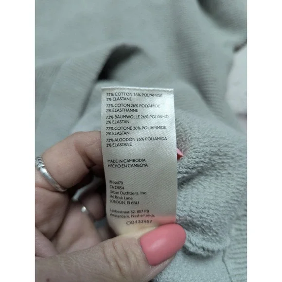 FREE PEOPLE Ottoman Slouchy Tunic in Oxide (muted mint green color) S EUC 950 - Picture 9 of 9